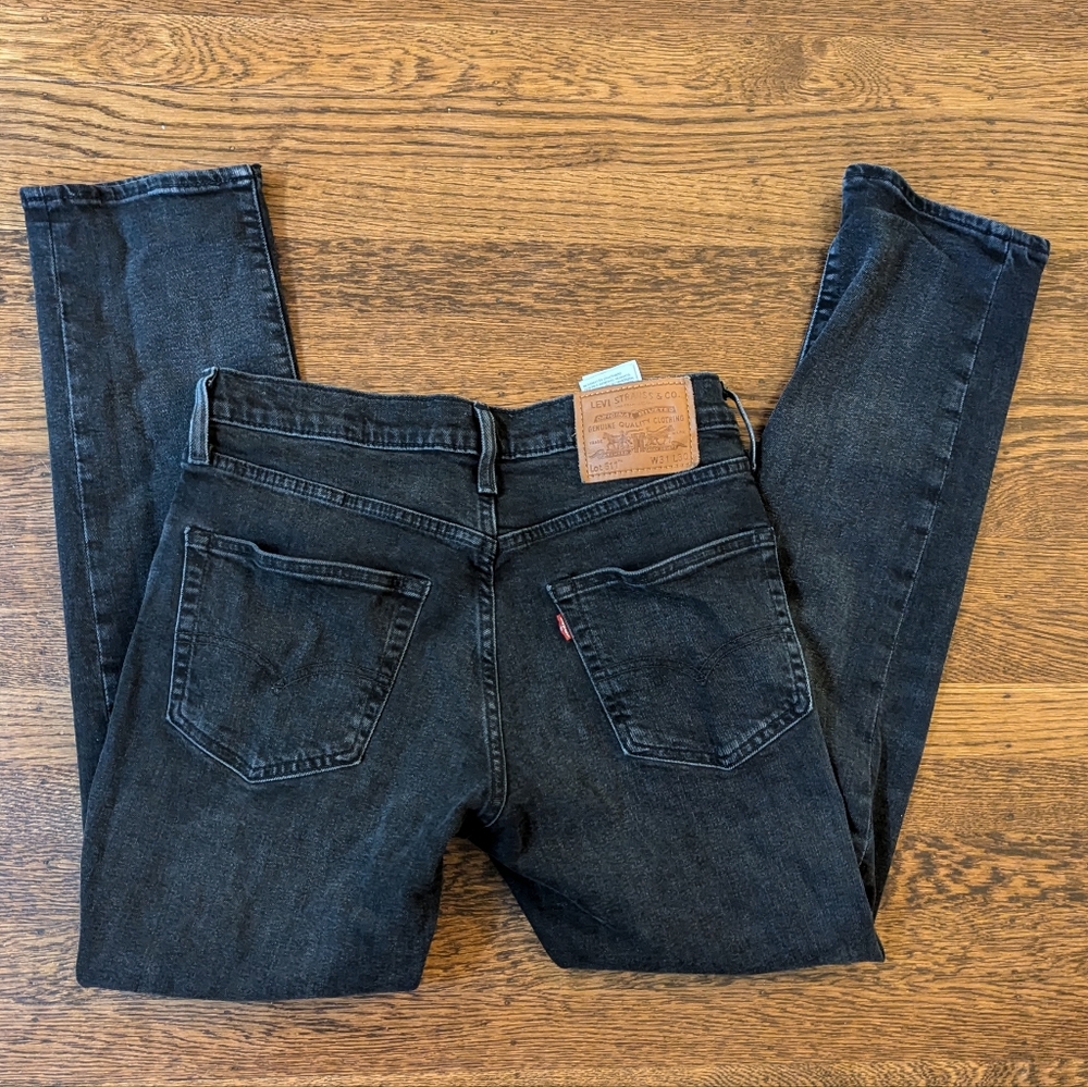 Levi's 511 washed black jeans, 31x30